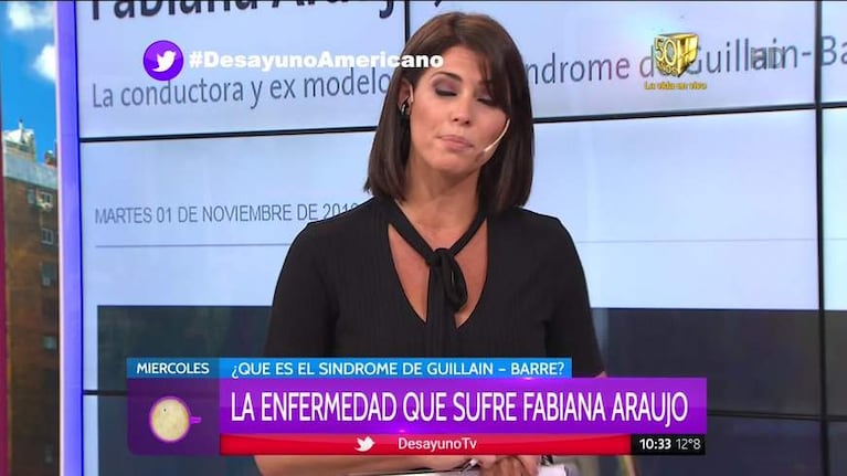 Fabiana Araujo habló de su salud luego de que le detectaran el síndrome de Guillain-Barré