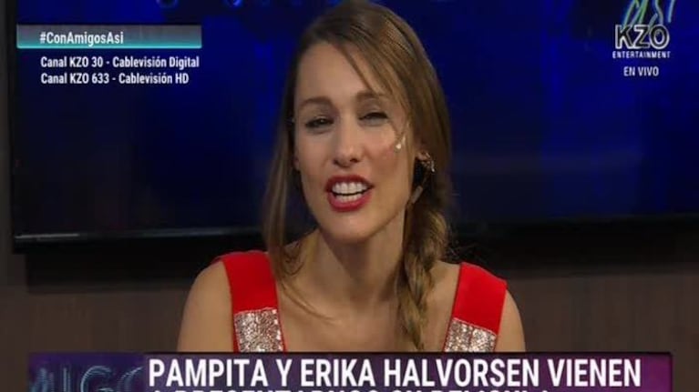 La revelación de Pampita, en una entrevista con Pico Mónaco sobre sus escenas hot con Juan Sorini: "Ensayábamos en el living de casa"