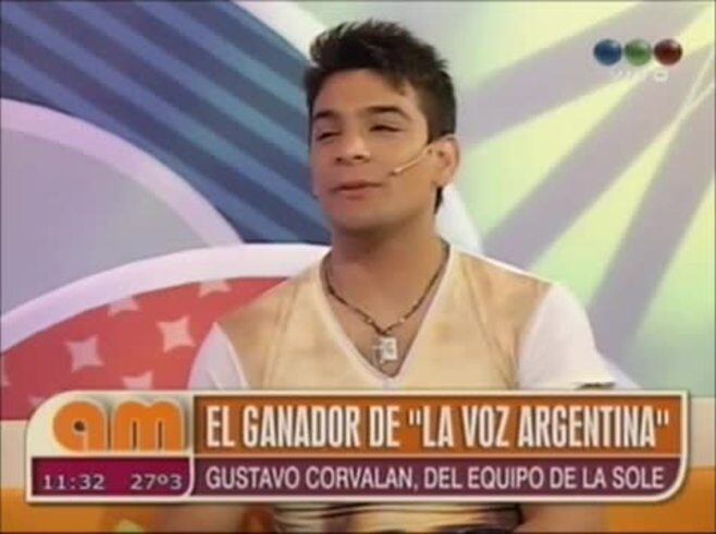 Gustavo Corvalán, el gran ganador de La Voz Argentina: “Lo viví con muchos nervios”