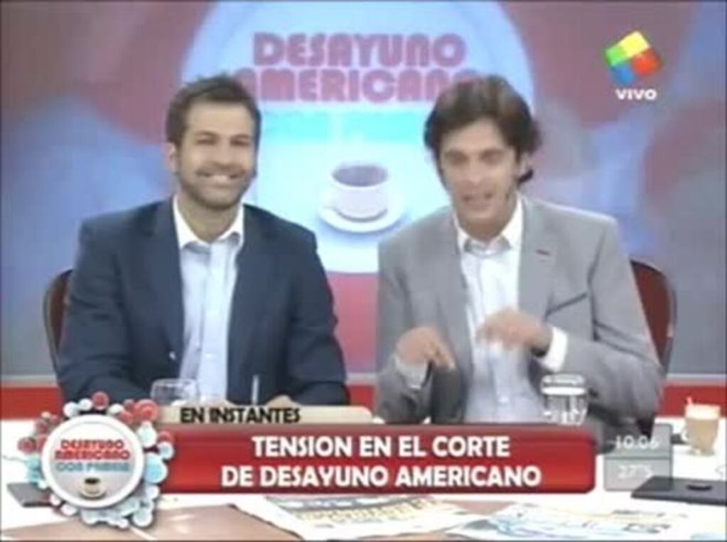 Tensión en el corte de Desayuno Americano con Ricardo Fort: ¡mirá el video! 