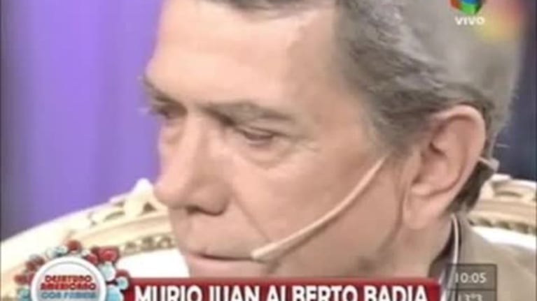 Juan Alberto Badía y una emocionante charla con su mujer
