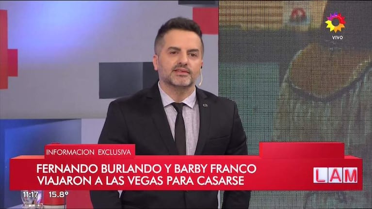 Barby Franco y Fernando Burlando, reconciliación ¡y casamiento en Las Vegas!