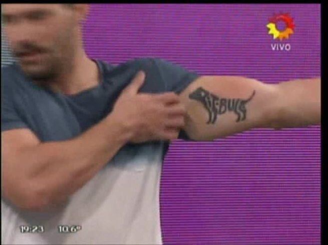 El particular tatuaje del participante de La mejor eleccón