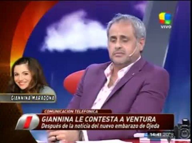Explosivo cruce entre Luis Ventura y Gianinna Maradona en Intrusos Parte 1