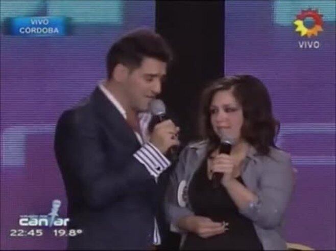 Soñando por cantar: una participante recibió al aire una noticia que le puede cambiar la vida