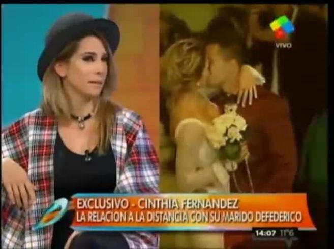 Cinthia Fernández y una graciosa anécdota de cuando quiso tener intimidad con Matías Defederico en el baño