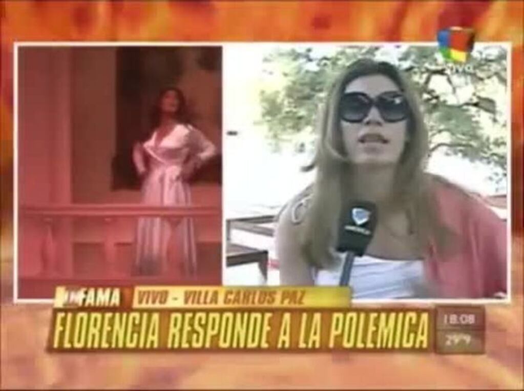 Florencia de la V se cruzó en vivo con Marina Calabró en Infama