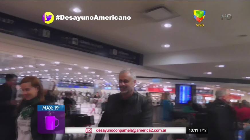 Jorge Rial y Agustina Kämpfer volvieron a Argentina