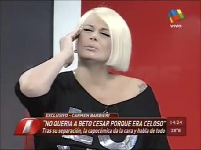 Carmen Barbieri volvió a Intrusos y se cruzó con Luis Ventura otra vez