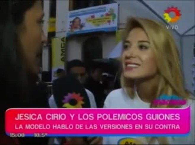 Jésica Cirio admitió la existencia de los guiones para hablar de Insaurralde en ShowMatch y... ¿tuvo un fallido?