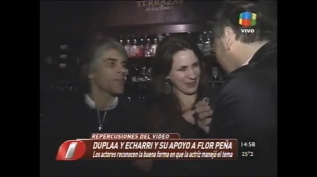 Pablo Echarri y Nancy Dupláa, sobre el video prohibido de Florencia Peña