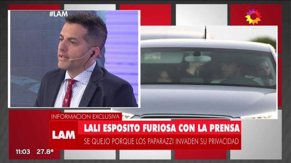 Ángel de Brito mostró una foto infraganti de Laurita Fernández de la mano con un hombre por la calle y… ¡mirá su reacción en vivo!