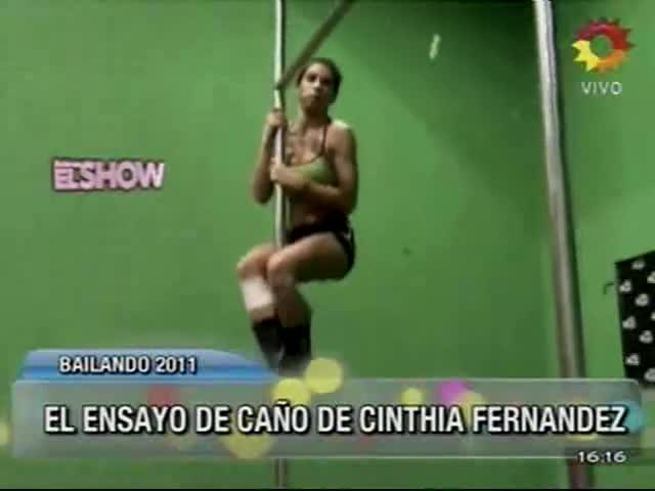 El ensayo de Cinthia Fernández en el caño 2.0