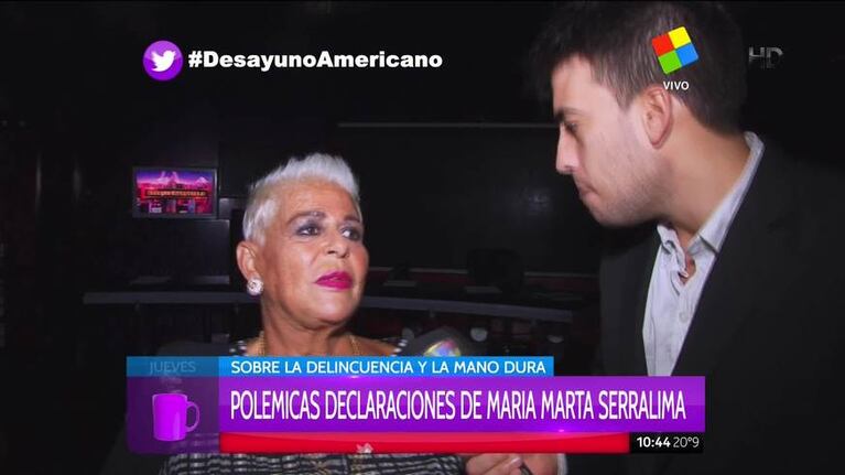 María Marta Serra Lima ratificó su opinión favorable a la pena de muerte 