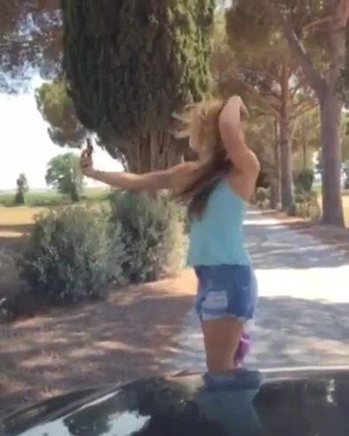 Los divertidos comentarios de Piqué mientras Shakira intentaba sacarse una selfie