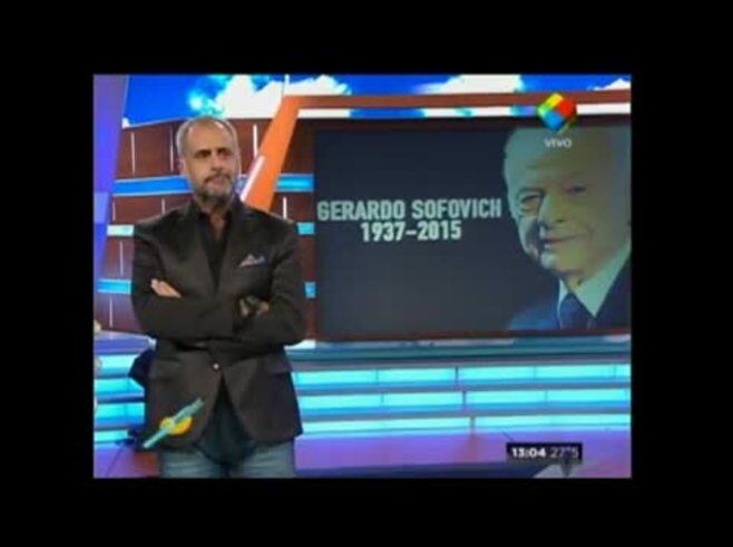 Jorge Rial comenzó su programa con unas emotivas palabras hacia Gerardo Sofovich