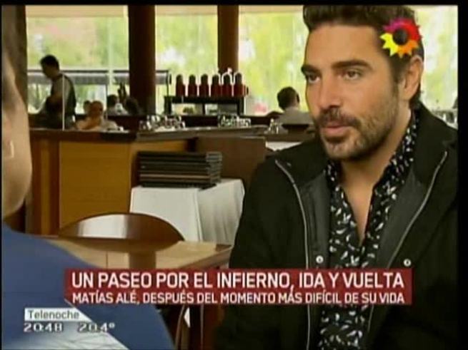 Matías Alé habló del difícil momento que atravesó en Telenoche