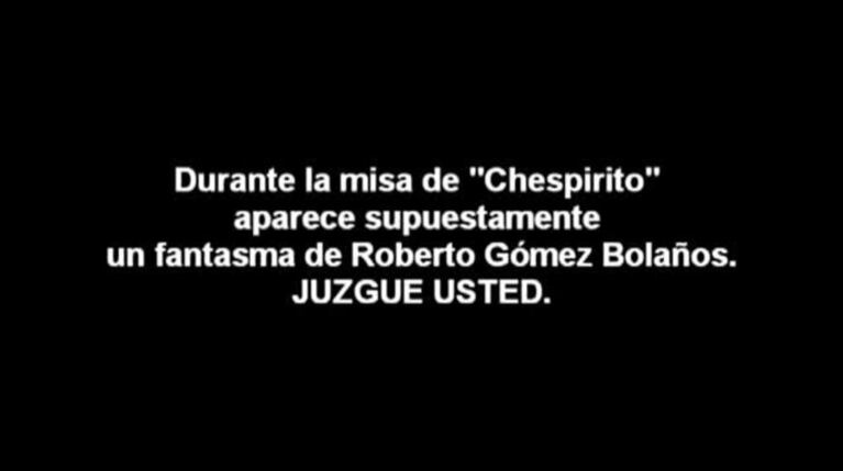 ¿Actividad paranormal? Apareció un "fantasma" en el funeral de Chespirito