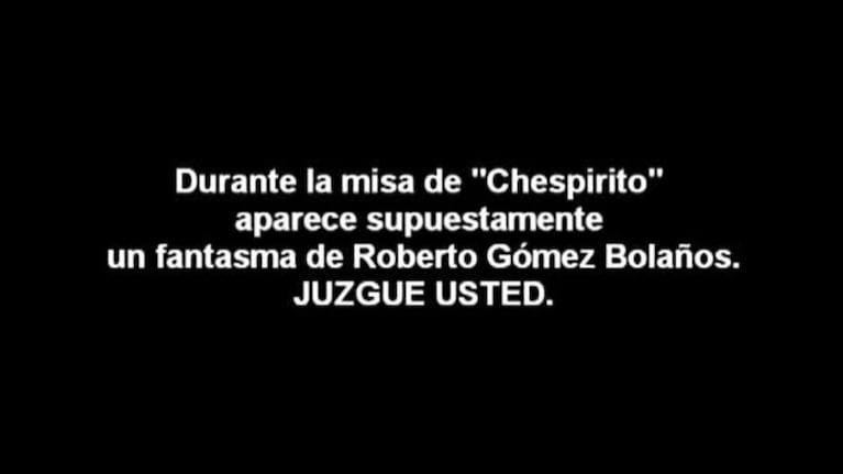 ¿Actividad paranormal? Apareció un "fantasma" en el funeral de Chespirito