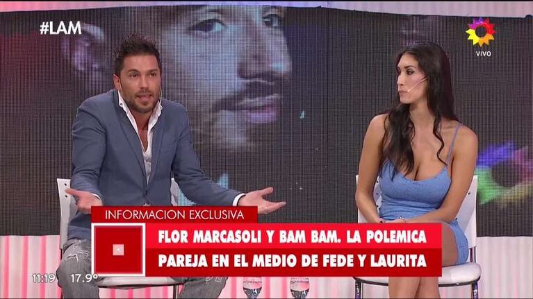 Analía Franchín y un picantísimo cruce con Bam Bam Morais: "Para mí un varón no es buchón; Flor Marcasoli es demasiado hueso para tan poco perro" 