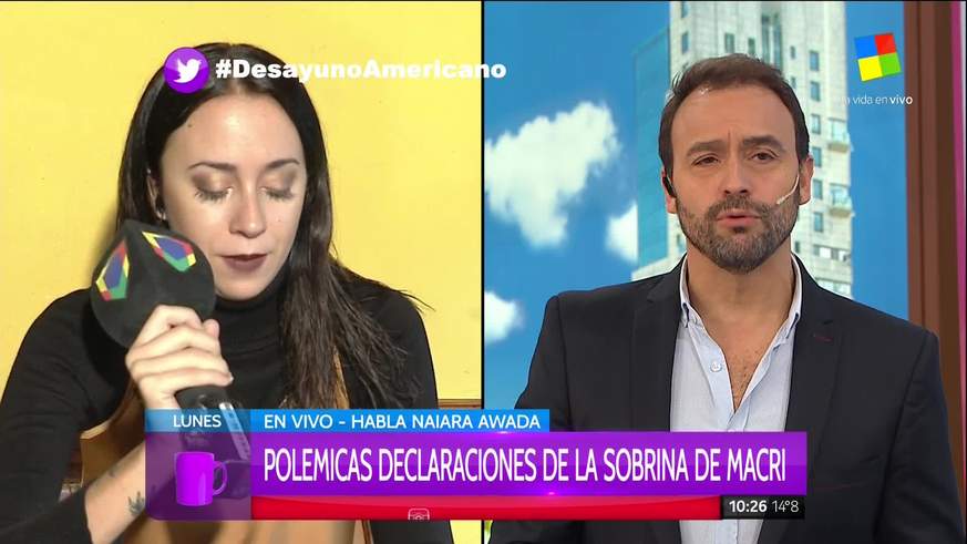 El desplante de Naiara Awada a Adrián Pallares en vivo