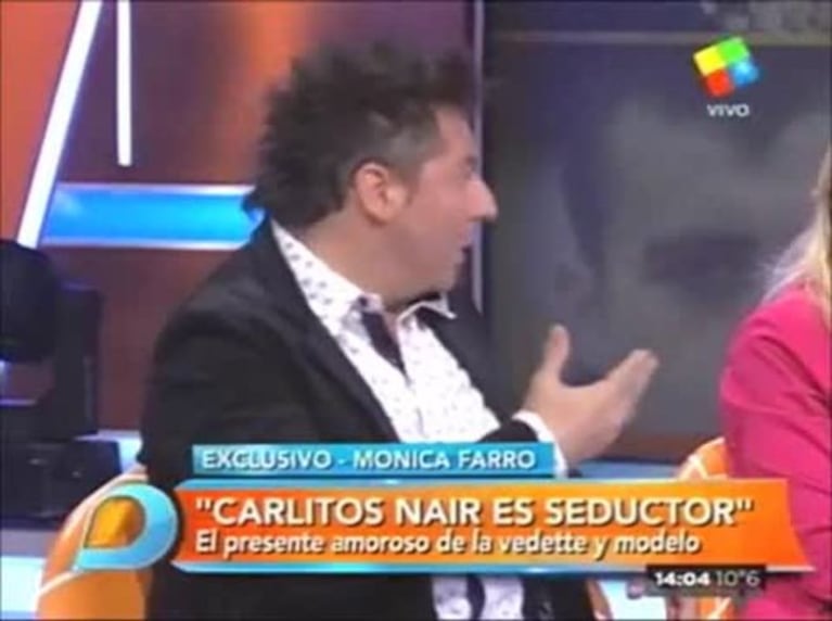 Mónica Farro y Carlitos Nair: insólito encare en vivo mientras Juan Suris está en la cárcel