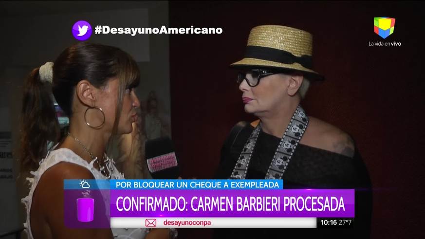 El enojo de Carmen Barbieri con Desayuno Americano… ¡y el palito a Pamela David!: “Yo veo el programa y ustedes...”
