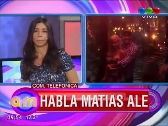 Matías Alé le respondió a Sabrina Ravelli en AM: "Está bien que vaya a terapia, pero no sé de qué está hablando. Eso forma parte de la intimidad"