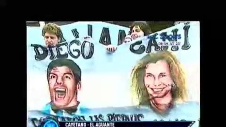 El video de Cayetano en El Aguante: salió como hincha de la Selección Argentina en 1998