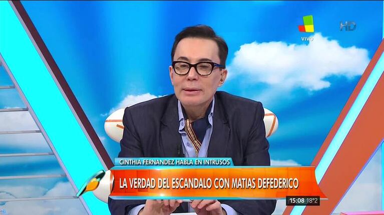 Cinthia Fernández habló de los mensajes hot que recibió Defederico y reveló la identidad de la mujer: "Siempre hay ‘michifuz’, es una compañera de su primaria"