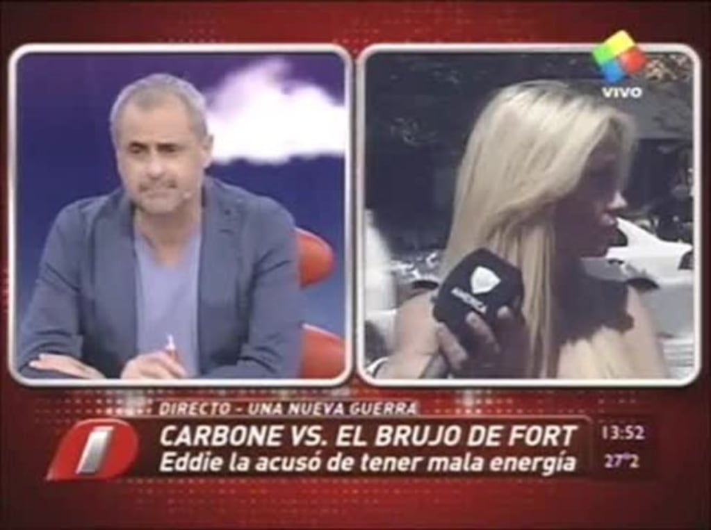 Explosivo cruce en vivo entre Vanesa Carbone y "El Brujo" de Fort
