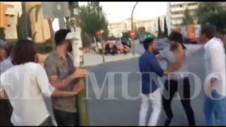 El video de la pelea callejera de Pipita Higuaín a la salida de un boliche en Ibiza