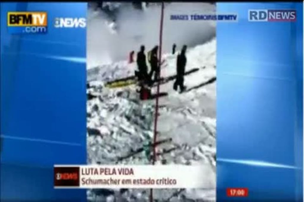 El rescate a Michael Schumacher en la pista de esquí