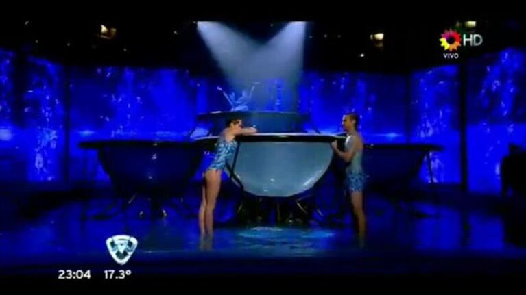 El fluido aquadance de Pedro Alfonso y Flor Viterbo en Bailando