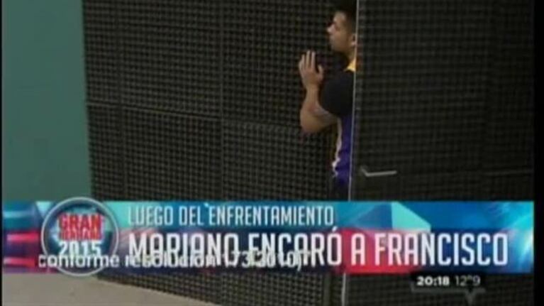 Mariano encaró a Francisco tras la pelea que protagonizaron en el gimnasio