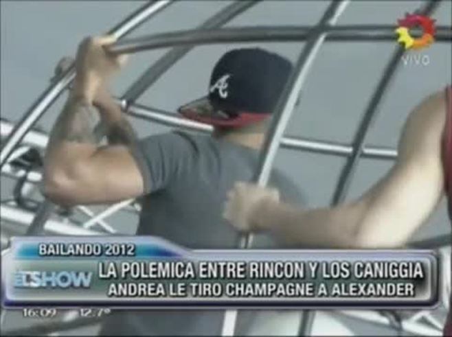 El enfrentamiento menos pensado: Andrea Rincón vs Alexander Caniggia