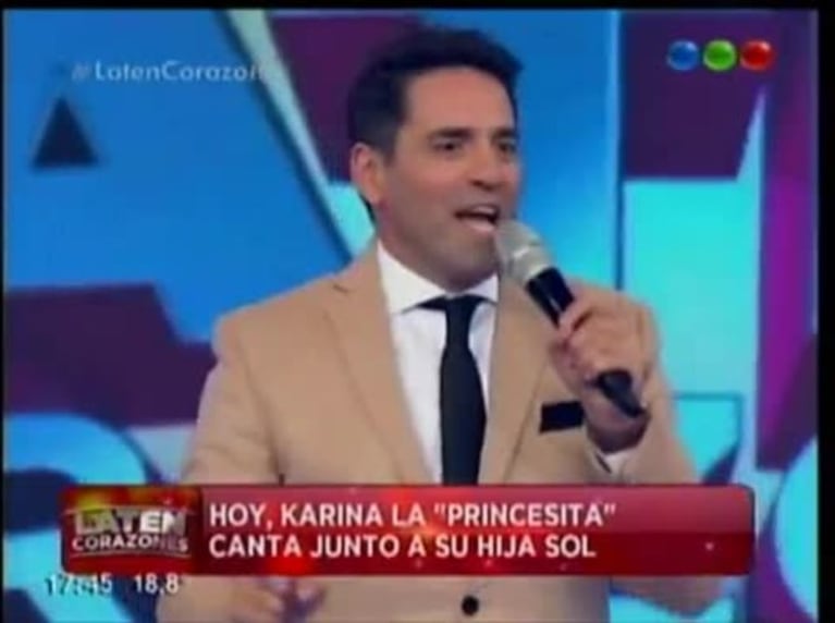 La Princesita Karina cantó por primera vez junto a su hija Sol, en Laten Corazones: ¡mirá el video!