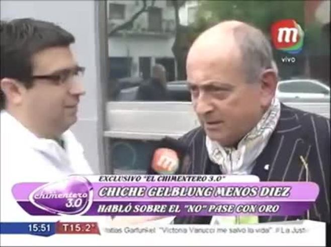 Chiche Gelblung: "Con el Negro González Oro no hacemos el pase por falta de tiempo"
