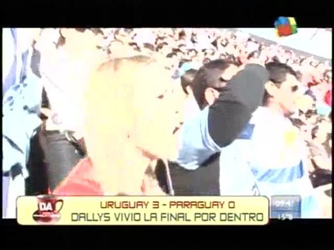 Dallys Ferreira estuvo en la cancha en la final de la Copa América