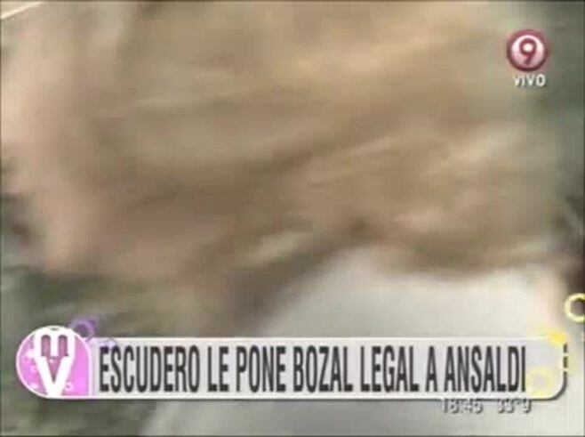 Una escribana quiso notificar a Connie Ansaldi del bozal legal, pero le tiró el documento en la calle