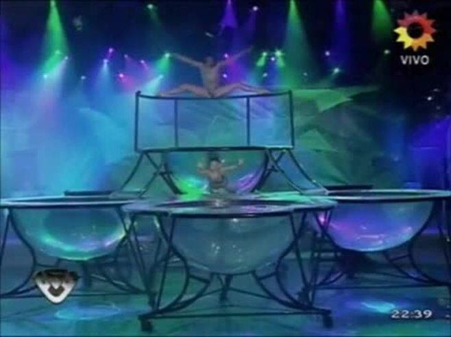 El Aquadance de Hernán Piquín y Noelia Pompa