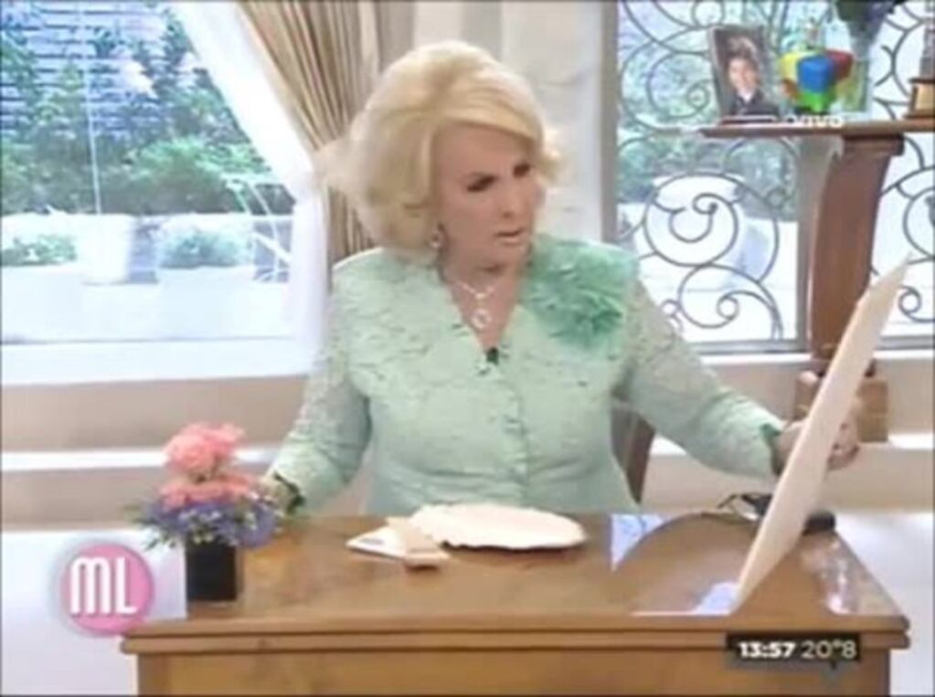 Mirtha Legrand se quejó en vivo con sus productores