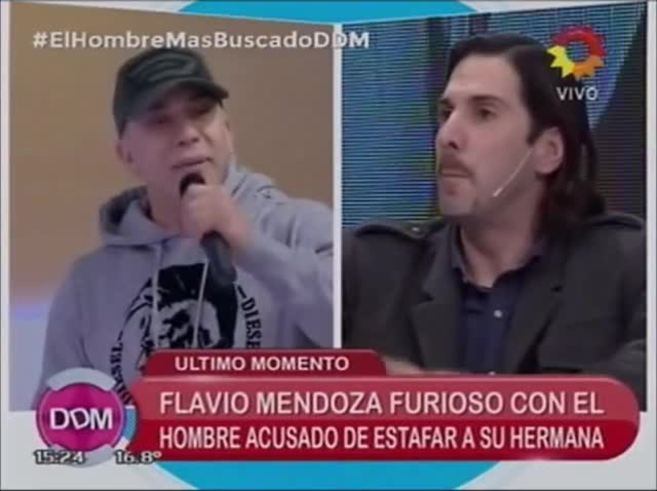 Flavio Mendoza se emociona, después de encarar al supuesto estafador de su hermana