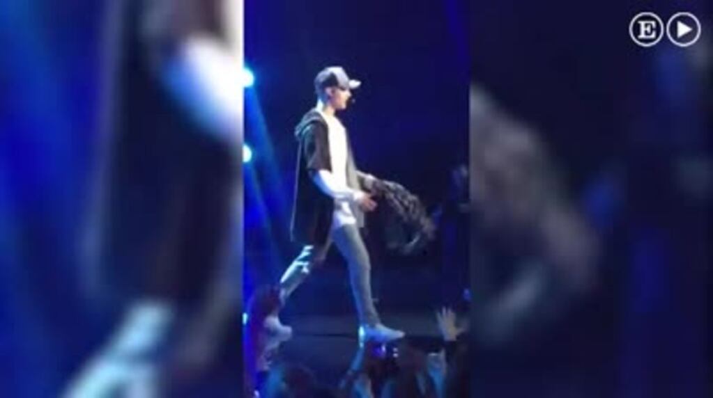 El video del abandonó de Justin Bieber de un recital luego de la primera canción