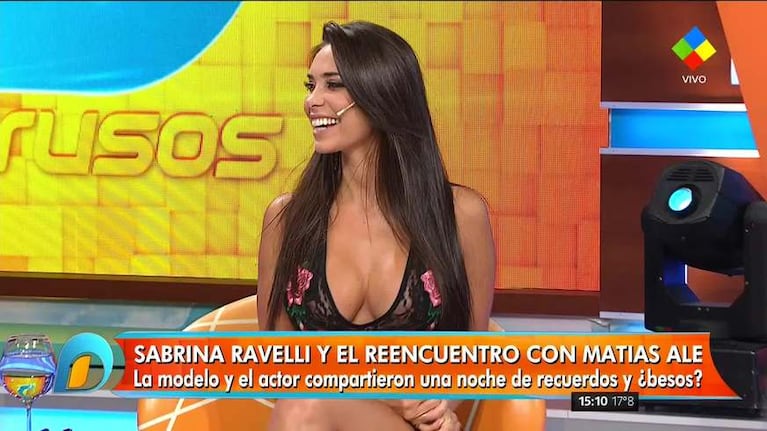 El look súper sexy de Sabrina Ravelli en Intrusos