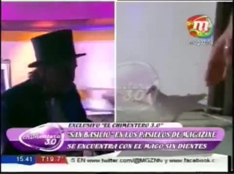 El novelesco reencuentro entre el Mago Sin Dientes y su paloma San Basilio