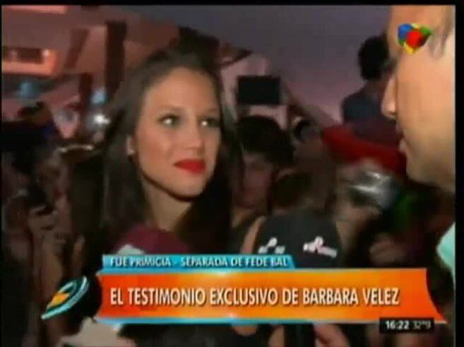 La reacción de Barbie Vélez cuando le preguntaron el motivo de su separación de Fede Bal: mirá el video