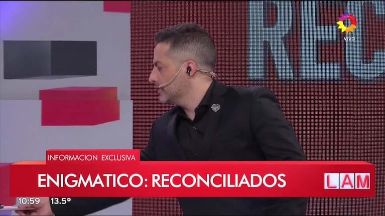 Roberto Pettinato, reconciliado con su joven novia