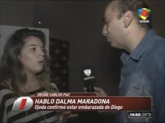 La reacción de Dalma Maradona al enterarse que Verónica Ojeda confirmó su embarazo