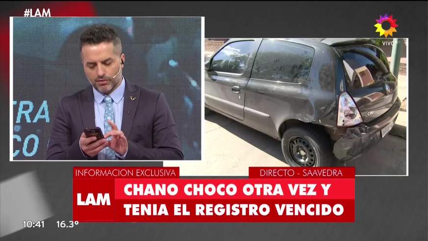 Chano explicó cómo fue su choque en Saavedra